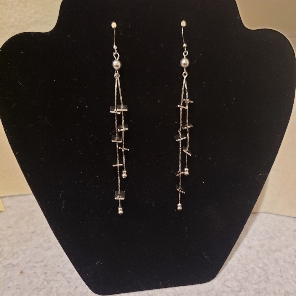 Silver earrings